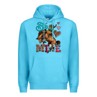 Be Mine Cowboy Rodeo Valentines Day Premium Hoodie | Teevron