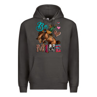 Smoke be mine cowboy rodeo valentines day Premium Hoodie - Jasminsmagicworld