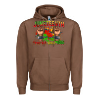 Chestnut juneteenth free ish since 1865 Zipper Hoodie - texasbilliewilder
