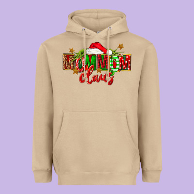 Christmas Mom Mom Claus Heavyweight Hoodie Designed By Fadigitalartstudio