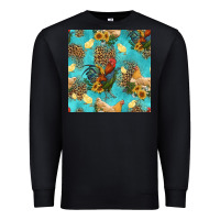 Black poultry animals seamless pattern Premium Sweatshirt - HRA Design Shop