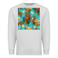 Dove Grey poultry animals seamless pattern Premium Sweatshirt - HRA Design Shop