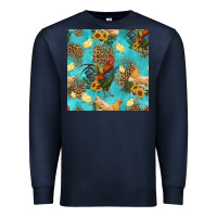Navy poultry animals seamless pattern Premium Sweatshirt - HRA Design Shop