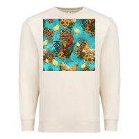 Sandshell poultry animals seamless pattern Premium Sweatshirt - HRA Design Shop