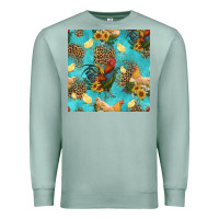 Seafoam poultry animals seamless pattern Premium Sweatshirt - HRA Design Shop