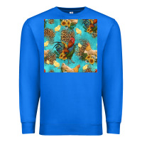 True Royal poultry animals seamless pattern Premium Sweatshirt - HRA Design Shop