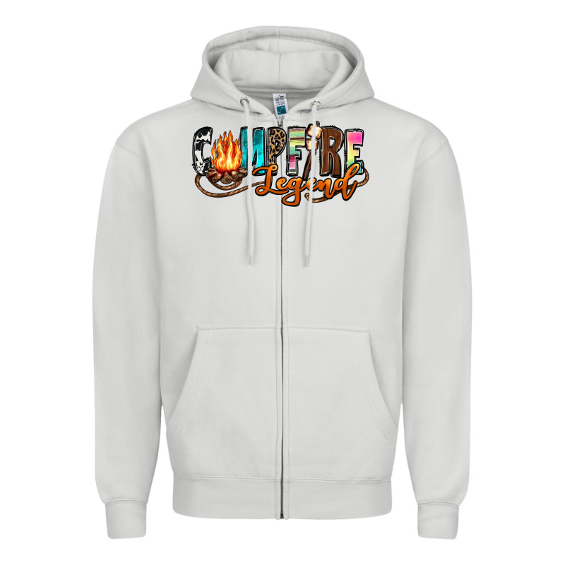 Campfire Legend Zipper Hoodie by Zillion Design Studio | Teevron