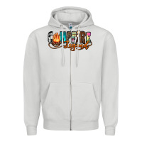 Dove Grey campfire legend Zipper Hoodie - Zillion Design Studio