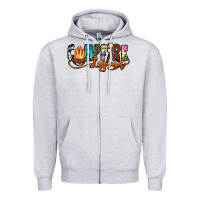 Heather Grey campfire legend Zipper Hoodie - Zillion Design Studio