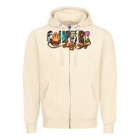 Sandshell campfire legend Zipper Hoodie - Zillion Design Studio