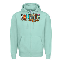 Seafoam campfire legend Zipper Hoodie - Zillion Design Studio