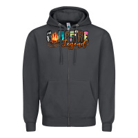 Smoke campfire legend Zipper Hoodie - Zillion Design Studio