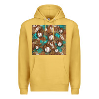 Antique Gold baseball turquoise gemstones western patterns Premium Hoodie - BarkalooDesign