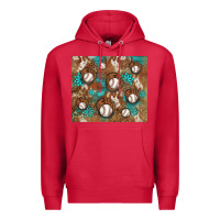Cardinal baseball turquoise gemstones western patterns Premium Hoodie - BarkalooDesign