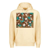 Pina Colada baseball turquoise gemstones western patterns Premium Hoodie - BarkalooDesign