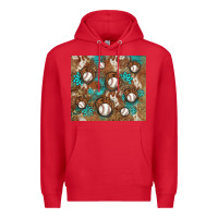 Red baseball turquoise gemstones western patterns Premium Hoodie - BarkalooDesign