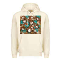 Sandshell baseball turquoise gemstones western patterns Premium Hoodie - BarkalooDesign