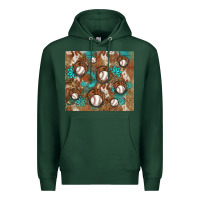 Sports Green baseball turquoise gemstones western patterns Premium Hoodie - BarkalooDesign