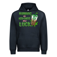 Navy iced coffee and luck Urban Hoodie - MaliasSmallBusiness