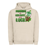 Pigment French Oak iced coffee and luck Urban Hoodie - MaliasSmallBusiness