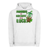 Pigment Lunar Rock iced coffee and luck Urban Hoodie - MaliasSmallBusiness
