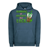Pigment Midnight Navy iced coffee and luck Urban Hoodie - MaliasSmallBusiness
