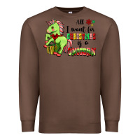 Chestnut All I Want For Christmas Is A Unicorn Premium Sweatshirt - FaDigitalArtStudio