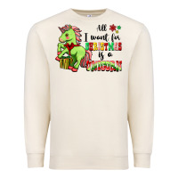 Sandshell All I Want For Christmas Is A Unicorn Premium Sweatshirt - FaDigitalArtStudio