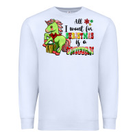 White All I Want For Christmas Is A Unicorn Premium Sweatshirt - FaDigitalArtStudio