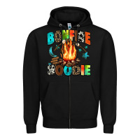 Black bonfire Zipper Hoodie - Zillion Design Studio