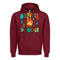 Burgundy bonfire Zipper Hoodie - Zillion Design Studio