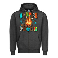 Charcoal Heather bonfire Zipper Hoodie - Zillion Design Studio