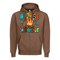 Chestnut bonfire Zipper Hoodie - Zillion Design Studio