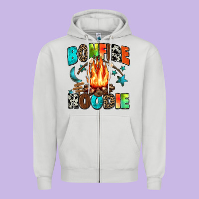Bonfire Zipper Hoodie Designed By Zillion Design Studio