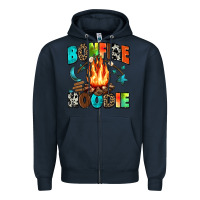 Navy bonfire Zipper Hoodie - Zillion Design Studio
