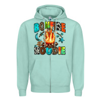 Seafoam bonfire Zipper Hoodie - Zillion Design Studio