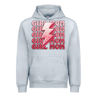 Heather Grey girl mom Urban Hoodie - MaliasSmallBusiness