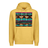 Antique Gold leopard aztec turquoise jewelry Premium Hoodie - BarkalooDesign