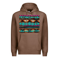 Chestnut leopard aztec turquoise jewelry Premium Hoodie - BarkalooDesign