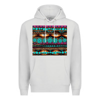 Dove Grey leopard aztec turquoise jewelry Premium Hoodie - BarkalooDesign
