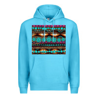 Ocean Blue leopard aztec turquoise jewelry Premium Hoodie - BarkalooDesign