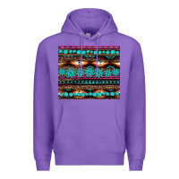 Purple leopard aztec turquoise jewelry Premium Hoodie - BarkalooDesign