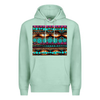 Seafoam leopard aztec turquoise jewelry Premium Hoodie - BarkalooDesign