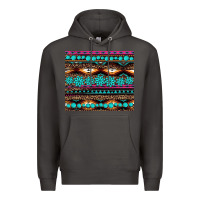 Smoke leopard aztec turquoise jewelry Premium Hoodie - BarkalooDesign