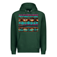Sports Green leopard aztec turquoise jewelry Premium Hoodie - BarkalooDesign