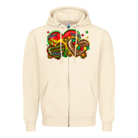 Sandshell juneteenth heart Zipper Hoodie - texasbilliewilder