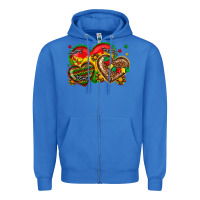 True Royal juneteenth heart Zipper Hoodie - texasbilliewilder