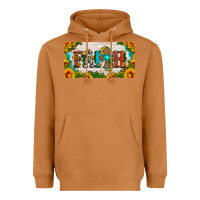 Faith Cross And Sunflower License Plate Heavyweight Hoodie | Teevron