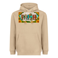 Mushroom faith cross and sunflower license plate Heavyweight Hoodie - HRA Design Shop