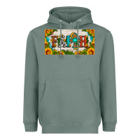 Sage faith cross and sunflower license plate Heavyweight Hoodie - HRA Design Shop